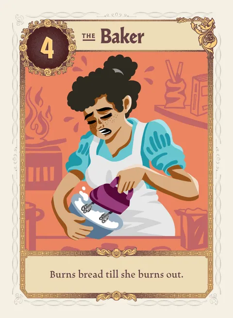 The Baker card, variant 1 of 4