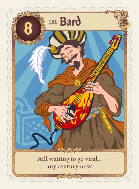 The Bard card, rank 8