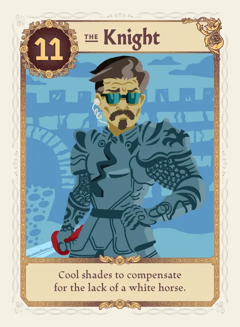 The Knight card, variant 4 of 4