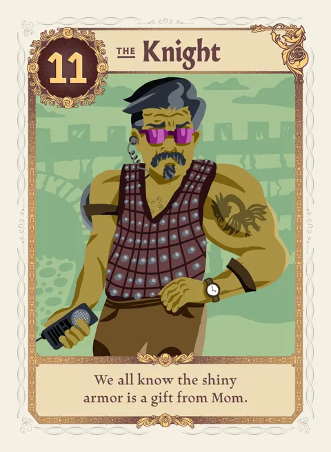 The Knight card, rank 11