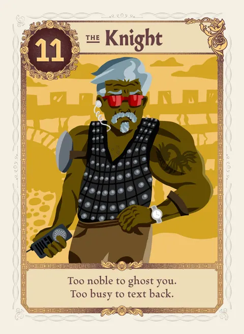 The Knight card, variant 2 of 4
