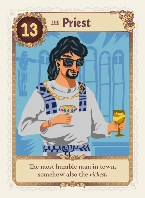 The Priest card, variant 4 of 4