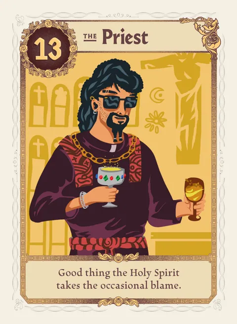 The Priest card, variant 2 of 4