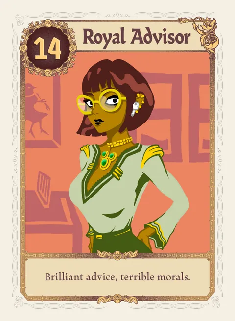 The Royal Advisor card, variant 1 of 4