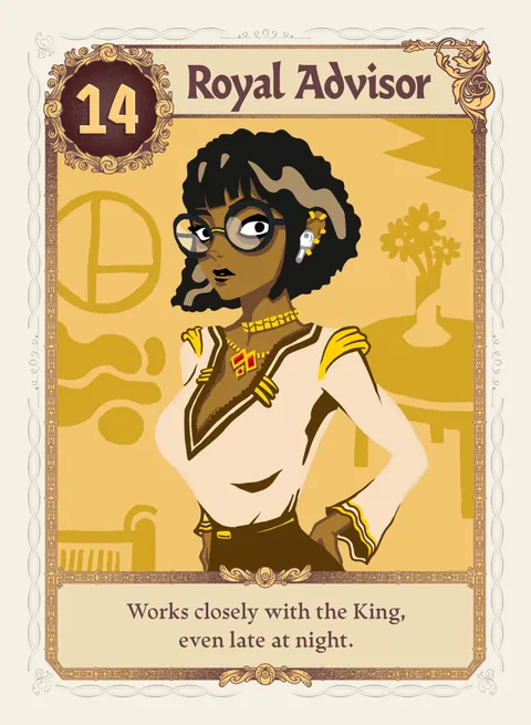 The Royal Advisor card, rank 14