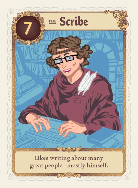 The Scribe card, variant 4 of 4