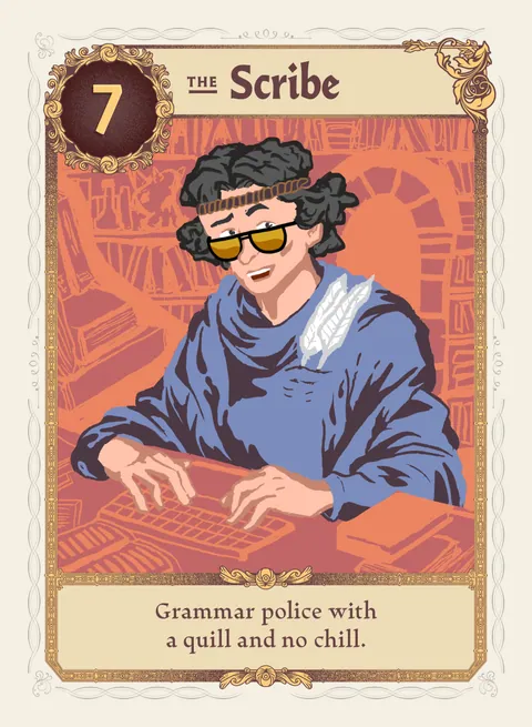 The Scribe card, variant 1 of 4