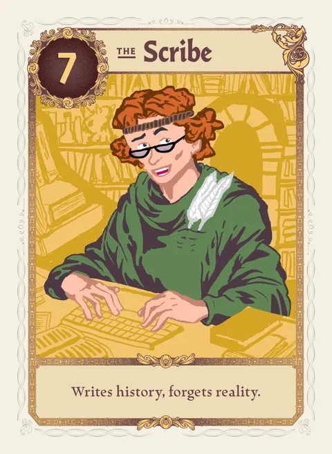 The Scribe card, variant 2 of 4