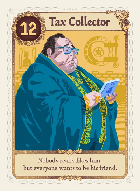 The Tax Collector card, variant 2 of 4
